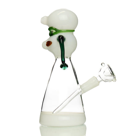 8" Ninja Turtle Water Pipe with 14mm Male Bowl Color Tube Glass