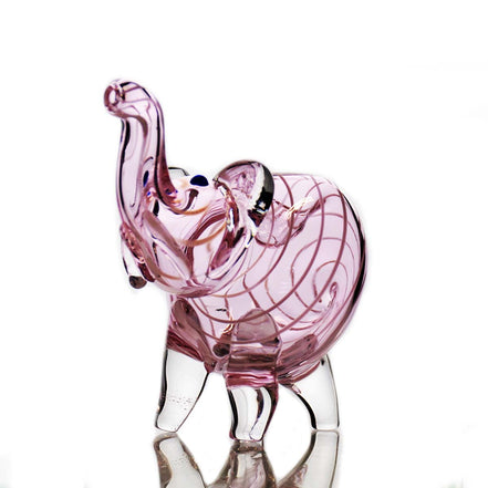 4" Pink Tube Elephant Hand Pipe - LA Wholesale Kings