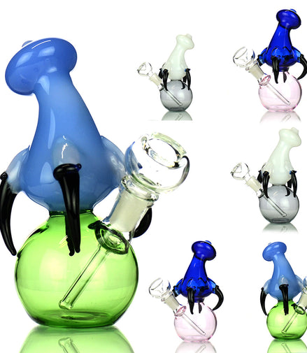 6" Claw Water Pipe with 14mm Male Bowl