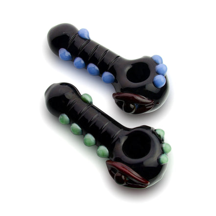 4.5" Hand Pipe Color Tube with Eye Design Approx 155 Grams - LA Wholesale Kings