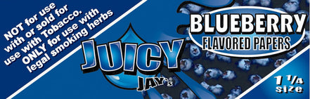 Juicy Jay's 1 1/4" Size Rolling Paper BLUEBERRY - LA Wholesale Kings