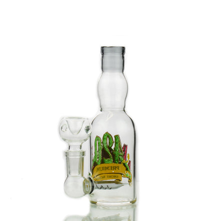 5.5" Mini 420 Bong Liquor Bottle 14mm Male Bowl - LA Wholesale Kings