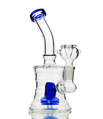 6" Drum Lines Body Bong with Shower 14mm Male Bowl - LA Wholesale Kings
