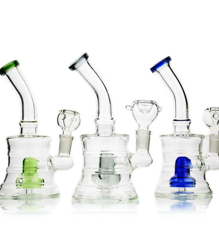 6" Drum Lines Body Bong with Shower 14mm Male Bowl - LA Wholesale Kings