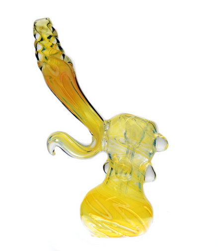 7" Hook-up Silver Fume Bubbler - LA Wholesale Kings