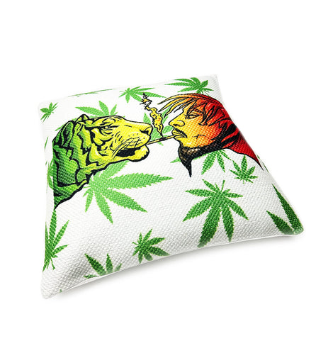 Handloom Tiger-Guy Printed Cushions Size 1.5ft x 1.5ft