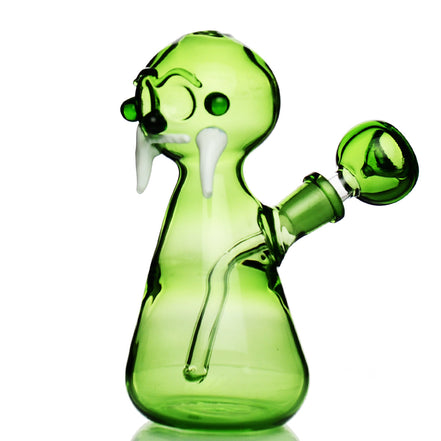 5.5" Dracula Color Tube Glass Water Pipe with 14mm Male Bowl