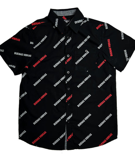 Buenas Vibras Woven Short-Sleeve, Pack of 6 Units 1S, 2M, 2L, 1XL