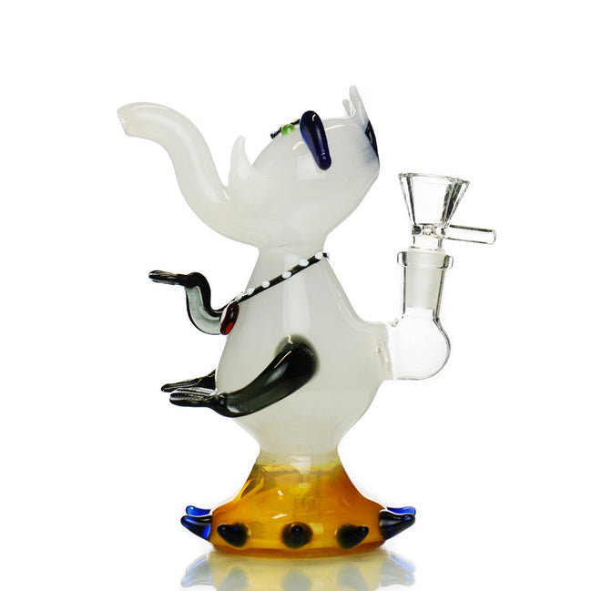 7" OM Elephant Novelty Design Water Pipe with 14mm Male Bowl