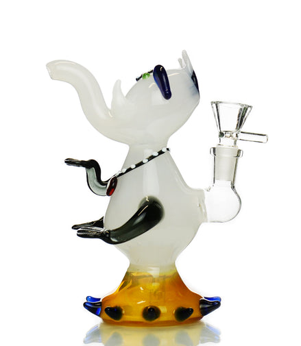 7" OM Elephant Novelty Design Water Pipe with 14mm Male Bowl