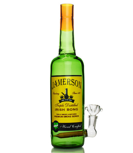 12" Jamerson Liquor Bottle 420 High with 14mm Male Bowl