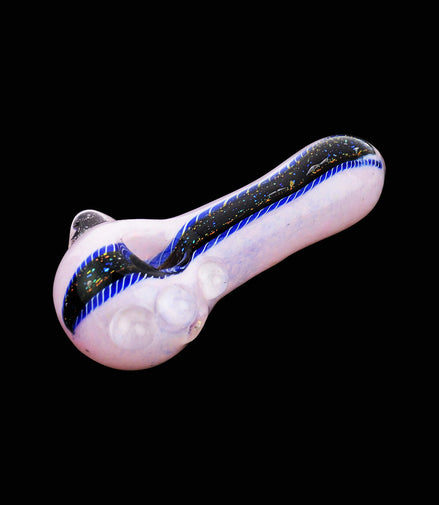 4.5" American Made Dhicro Spoon Hand Pipe Slime Color Frit Art - LA Wholesale Kings