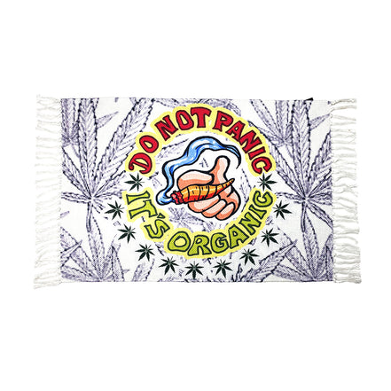 Handloom Printed Do Not Panic It's Organic Art Design Doormat Size 2ft x 3ft