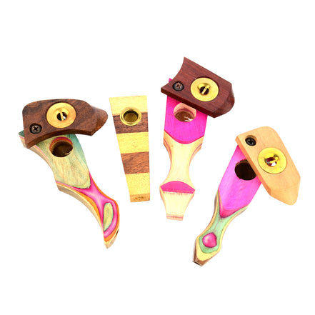 3.5" Wooden Hand Pipe - LA Wholesale Kings