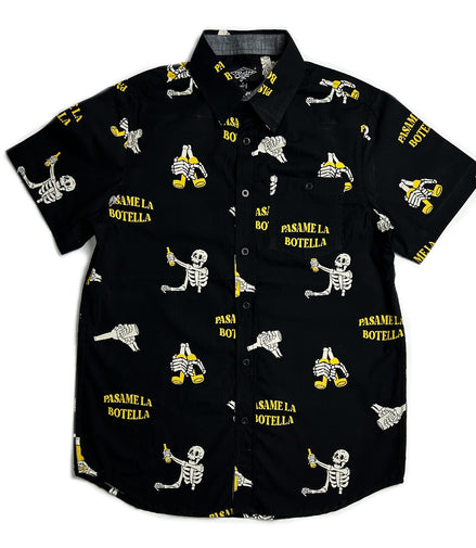 Pasame La Botella Woven Short-Sleeve, Pack of 6 Units 1S, 2M, 2L, 1XL