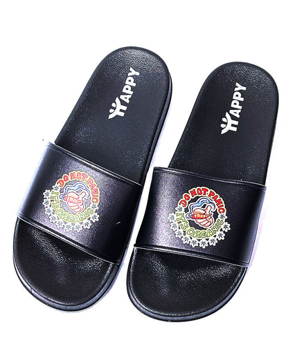 Do Not Panic Print Slide Sandals - Pack of 4 Sizes - 7, 9, 11, 12