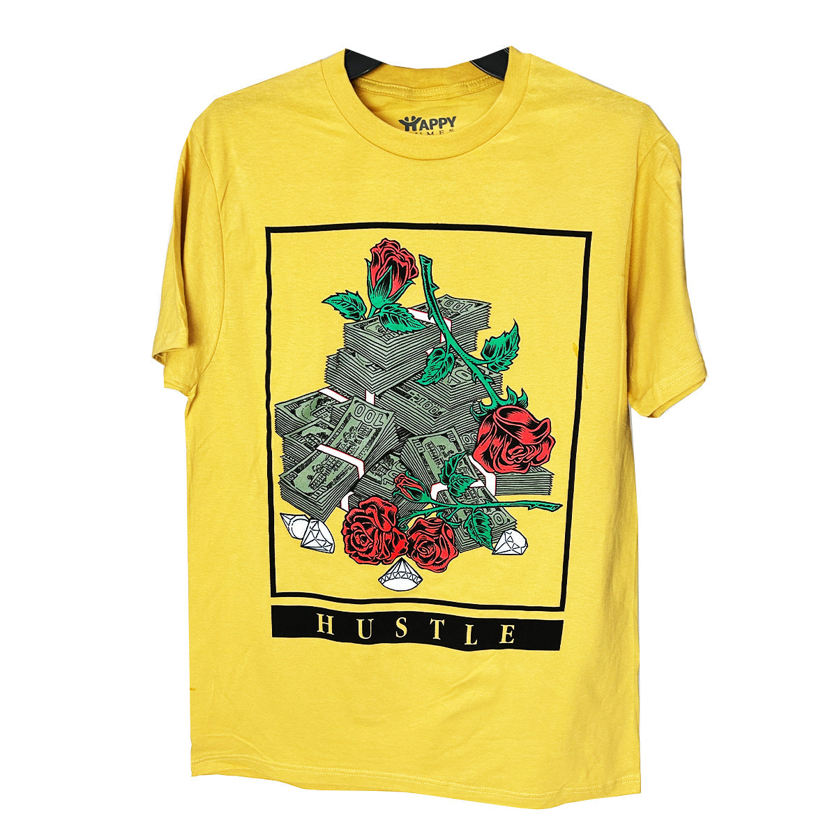 Hustle Short Sleeve T-Shirt 100% Cotton - Pack of 6 Units  1S, 2M, 2L, 1XL