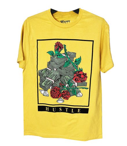 Hustle Short Sleeve T-Shirt 100% Cotton - Pack of 6 Units  1S, 2M, 2L, 1XL