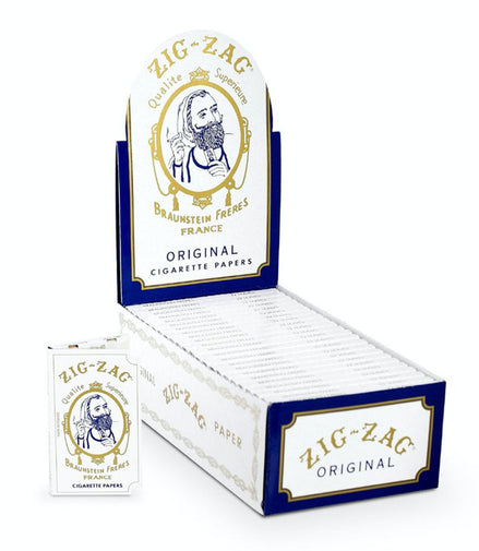 Zig Zag Original White Rolling Papers - LA Wholesale Kings
