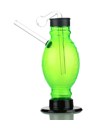 7" Acrylic Football Oil Water Pipe in Colors