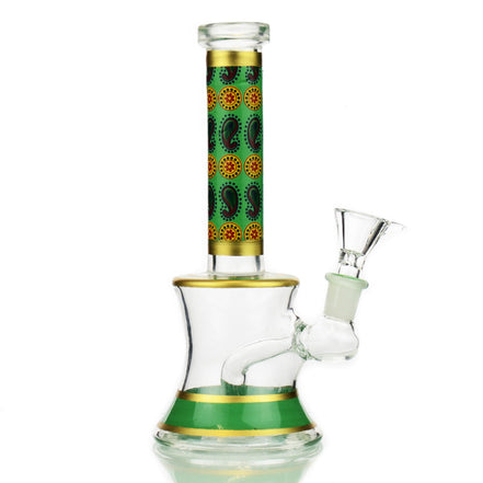 8" Fancy Sticker Water Pipe with 14mm Male Bowl - LA Wholesale Kings