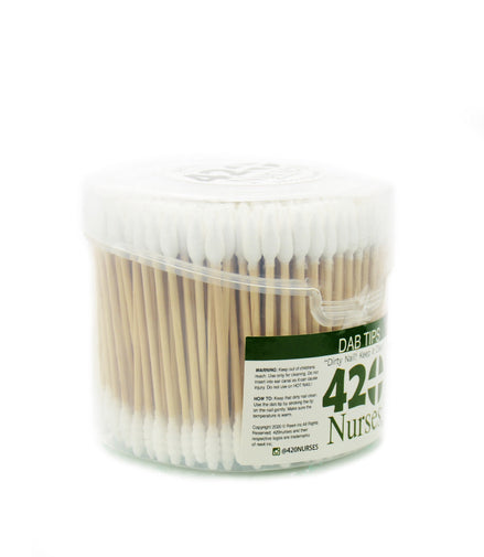 420 Nurses Dab Tips 300ct Cotton Swabs - LA Wholesale Kings