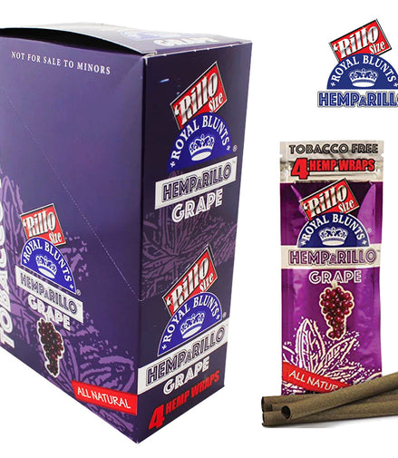 RILLO SIZE ROYAL BLUNTS A RILLO GRAPE TOBACCO FREE - LA Wholesale Kings