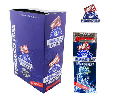 RILLO SIZE ROYAL BLUNTS A RILLO BLUEBERRY TOBACCO FREE - LA Wholesale Kings