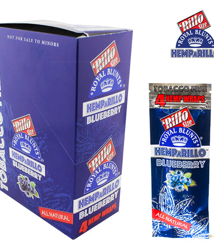 RILLO SIZE ROYAL BLUNTS A RILLO BLUEBERRY TOBACCO FREE - LA Wholesale Kings
