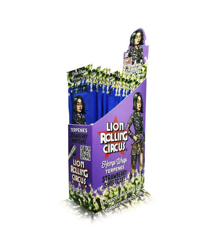 Hemp Wrap Terpenes STRAWBERRY SHORTCAKE Flavor Lion Rolling Circus