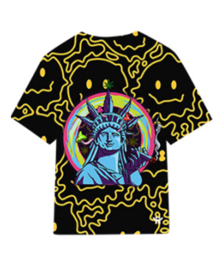 Liberty Polyester Short Sleeve T-Shirt Pack of 6 Units  1-S, 1-M, 1-L, 1-XL, 1-XXL, 1-XXXL