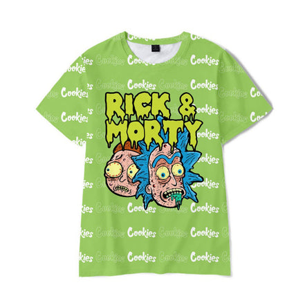 Green Ricky Polyester Short Sleeve T-Shirt Pack of 6 Units  1-S, 1-M, 1-L, 1-XL, 1-XXL, 1-XXXL