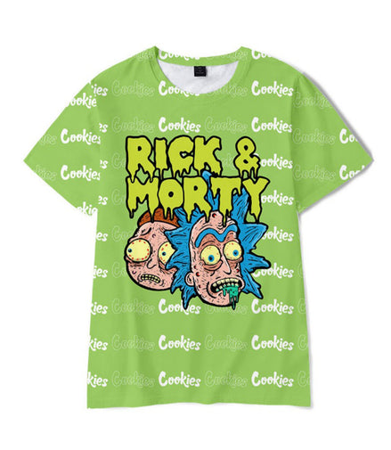 Green Ricky Polyester Short Sleeve T-Shirt Pack of 6 Units  1-S, 1-M, 1-L, 1-XL, 1-XXL, 1-XXXL