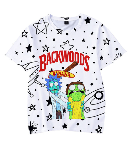 White Star Color Ricky B-Polyester Short Sleeve T-Shirt Pack of 6 Units  1-S, 1-M, 1-L, 1-XL, 1-XXL, 1-XXXL