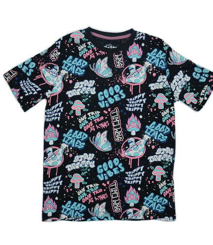 Good Vibe 100% Cotton T-Shirt, Pack of 6 Units 1S, 2M, 2L, 1XL