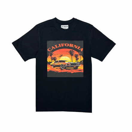 CALIFORNIA Half Sleeve T-shirt Printed - 93% Cotton 7% Elastic