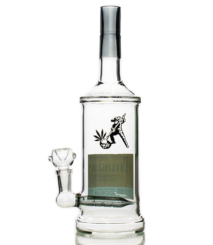 11" El Timador Tequila Bottle 100% High with 14mm Male Bowl