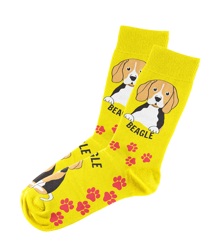Beagle Socks Unisex Unique Fun Design   Fits All, 70% Cotton, 25% Spandex, 5% Elastic