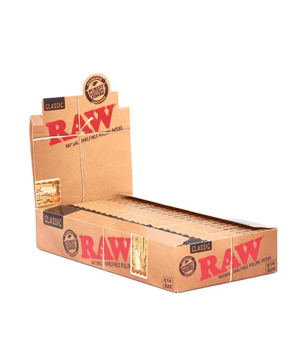 Raw Classic 1 1/4" Size Rolling Paper 24 packs