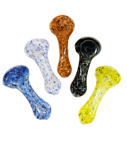 2.5" Hand Pipe Spoon Assorted Color Frit