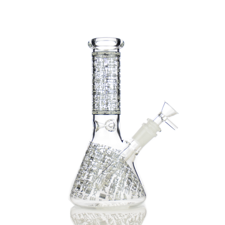 8" Assorted Design Glow In The Dark Beaker