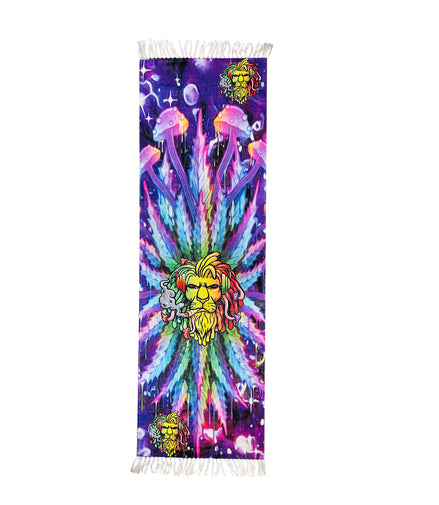 Handloom Printed Weed Leaf Design Runner Size 2.5ft x 8ft