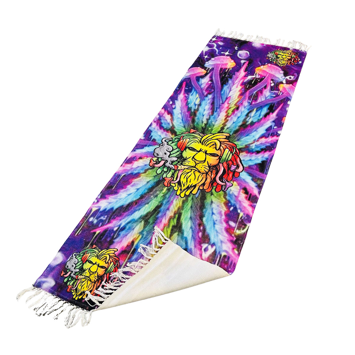 Handloom Printed Weed Leaf Design Runner Size 2.5ft x 8ft