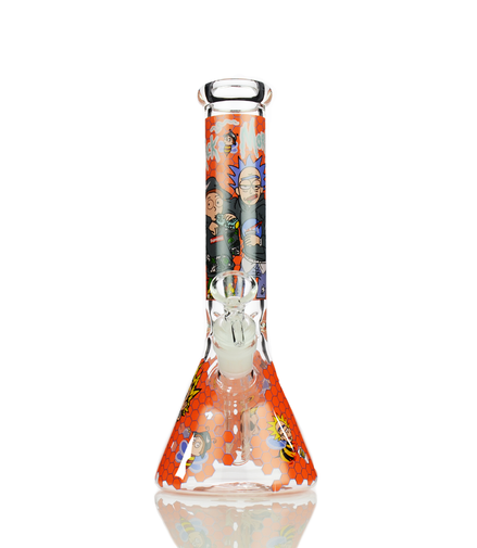 10" R&M Decal Beaker with 14mm Male Bowl