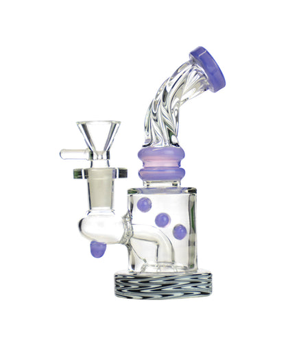 5.5" Wig Wag Base Water Pipe with 14mm Male Bowl