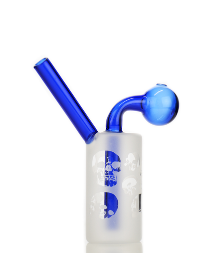 5" Frosted Glass Oil Burner Glass on Glass