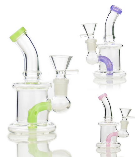 5" Slime Water Pipe Bong with 14mm Male Bowl