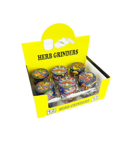 50mm Mushroom Grinder, 4 Parts, 12pcs Display