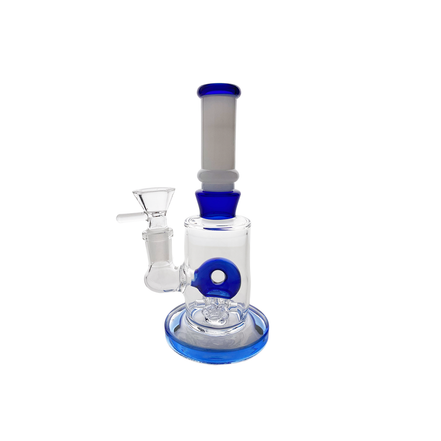 6" Water Pipe with Donut Shower and 14mm Male Bowl