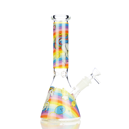 10" Unicorn Beaker with 14mm Male Bowl
